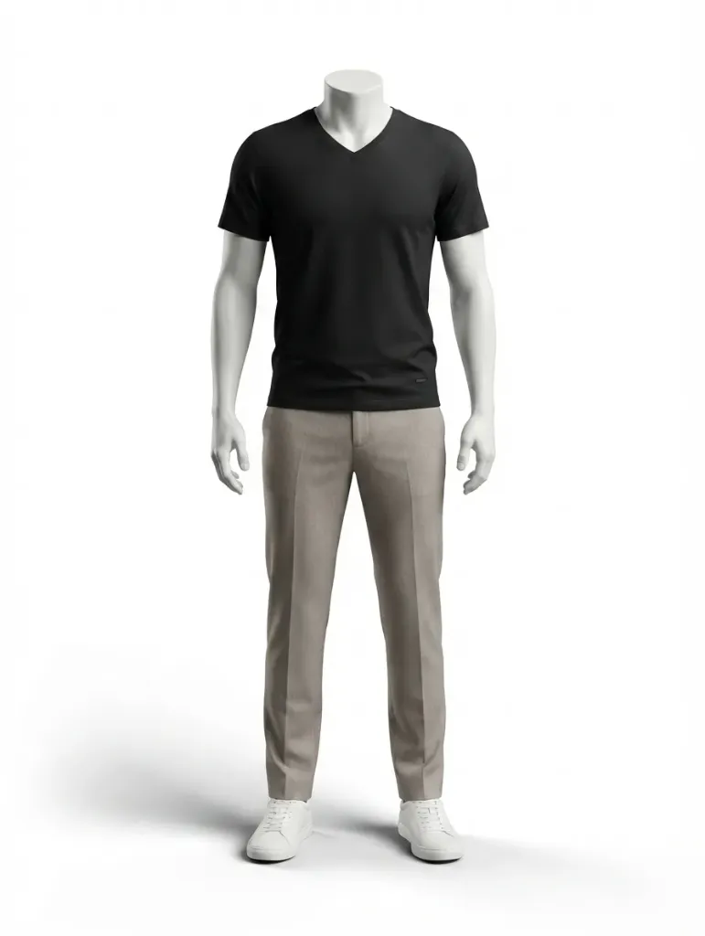 [202401041] T-Shirt Homme Premium (Noir, S)