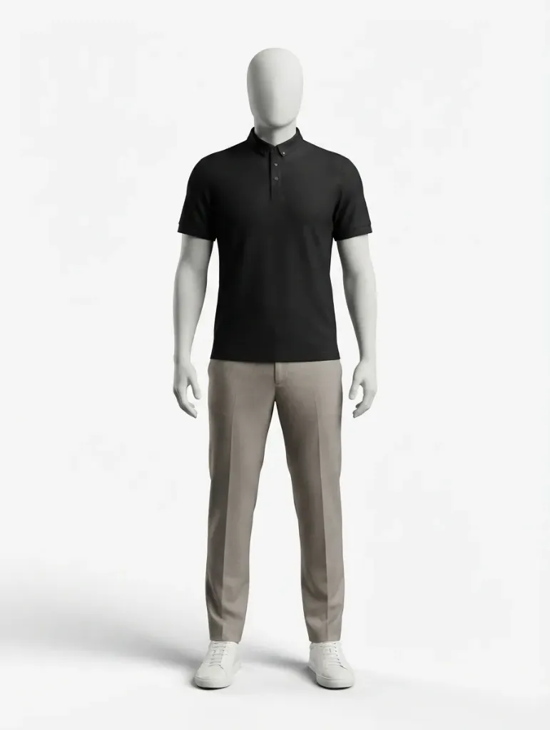 [202400978] Polo Homme Premium (Noir, S)