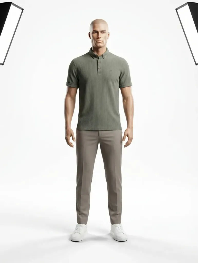 [202501600] Polo Ette Homme (Noir, M)