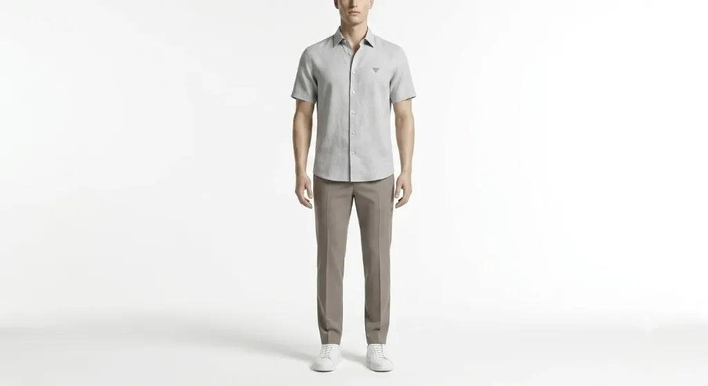 [202602012] Chemise Homme Premium (Noir, S)